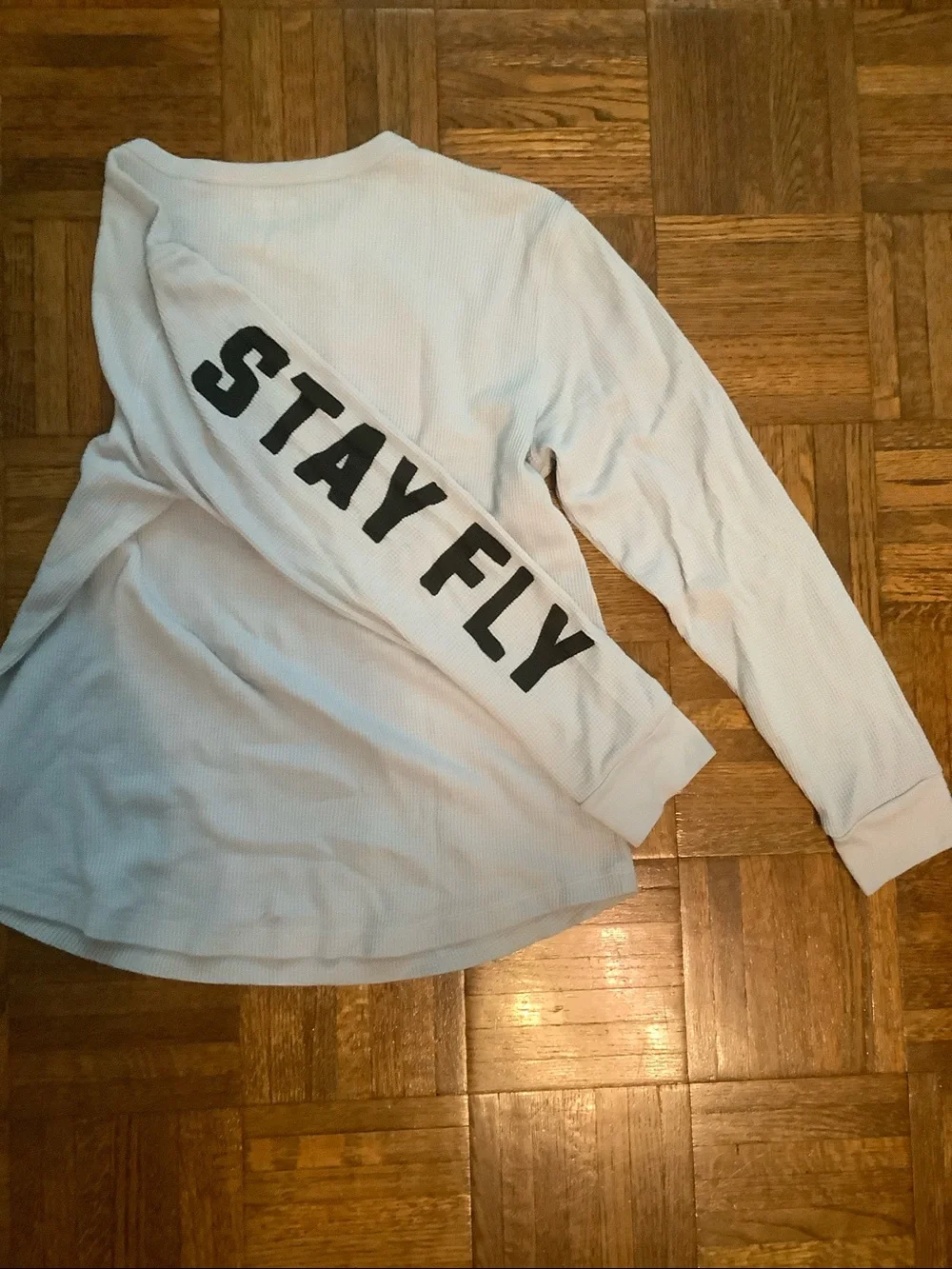 Long sleeve waffle shirt - penguin